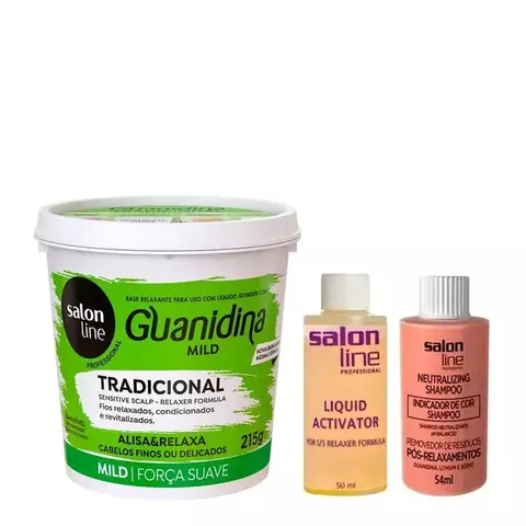 RELAXANTE SALON LINE 215G GUANIDINA MILD SUAVE