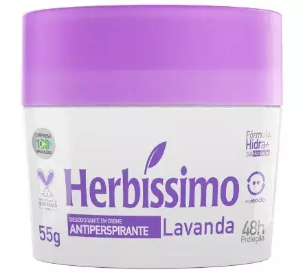 DESODORANTE HERBISSIMO CREM LAVANDA 55G