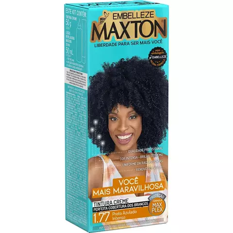 COLOR MAXTON 50G N°1.77 PRETO AZULADO INTENSO