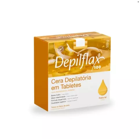 CERA DEP DEPILFLAX TABLETES 0500G QUENTE NATURAL