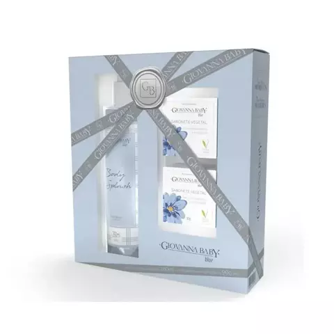 Kit Giovanna Baby Body Splash 260ml + 2 Sabonete 90g Blue