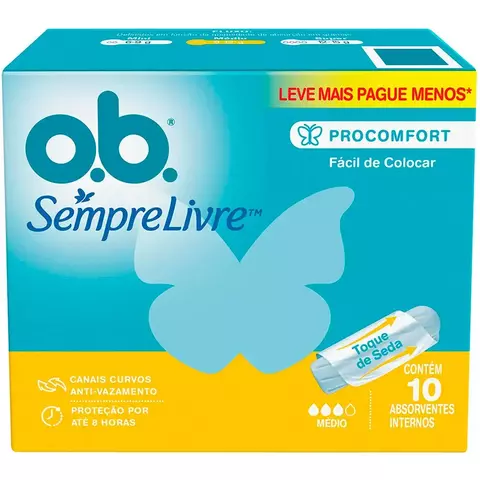ABSORVENTE OB INTERNO 10UN MEDIO