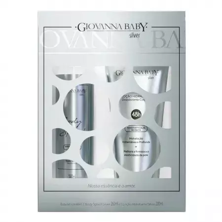 KIT BODY SPLASH + HIDRATANTE SILVER GIOVANNA BABY