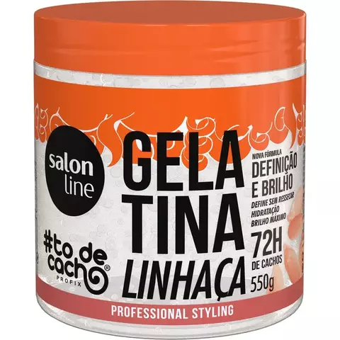GELATINA CAPILAR SALON LINE 550G LINHAÇA