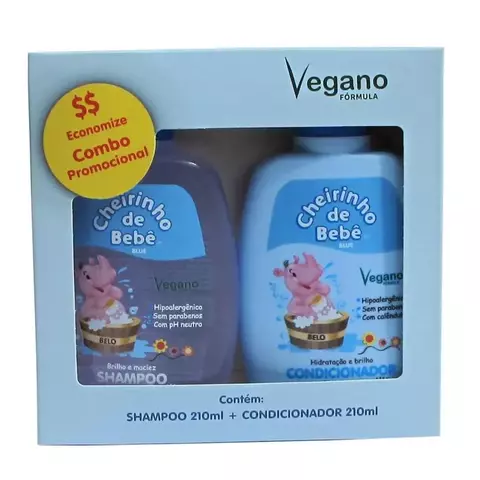 KIT CHEIRINHO BEBE (SHAMPOO + CONDICIONADOR) AZUL 210ML