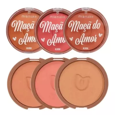 BLUSH COMPACTO MACA DO AMOR MIAMAKE COR 03