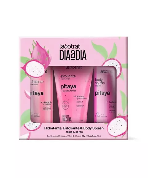 Kit Labotrat Dia A Dia Esfoliante 150g + Hidratante 190ml + Body Splash 190ml Pitaya