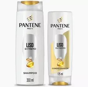 KIT SHAMPOO PANTENE 350ML LISO EXTREMO + CONDICIONADOR 175ML