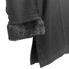 Remera talle grande con puño piel 4953