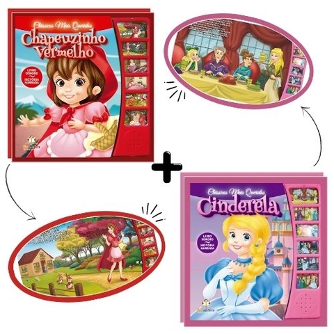Kit Clássicos Encantados – Cinderela e Chapeuzinho Vermelho | Contos Infantis Ilustrados