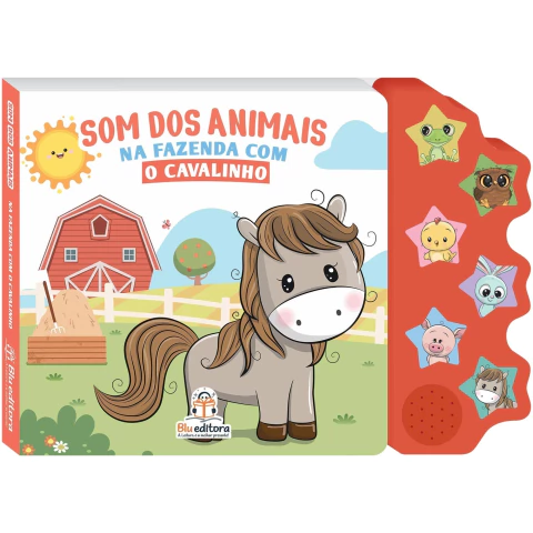 Som dos Animais – Na Fazenda com o Cavalinho | Livro Infantil Sonoro | Sons da Fazenda, Interação &amp; Aprendizado