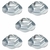5 Porcas Ponteira Para-Choque Traseiro GM S10 1995 a 2011