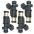 Kit 04 Bicos Injetores Peugeot 206 1.4 8v Citroen C3 1.4 8v