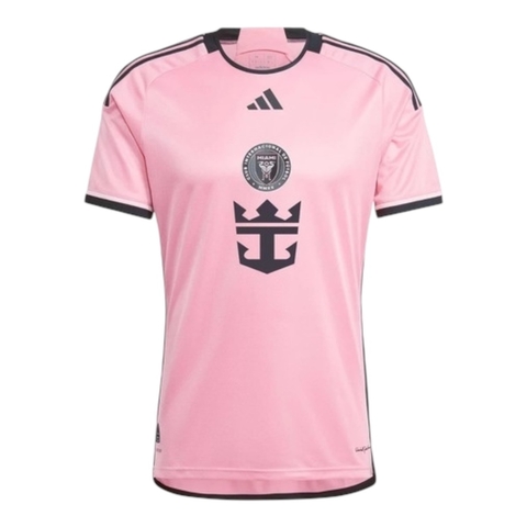 Camisa Inter Miami I 24/25 - Torcedor Adidas Masculina - Rosa com detalhes em preto