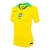 Camisa Seleção Brasileira I 25/26 - Torcedor Nike Feminina - Amarela com detalhes em verde