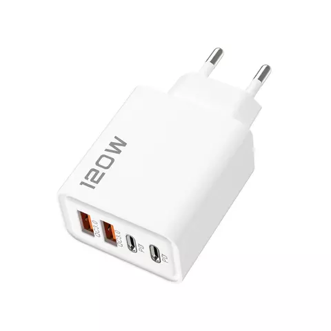 Carregador Rápido 120W PD USB Tipo-C – Super Fast Charger para iPhone 16/15, Xiaomi 14, Redmi, Huawei, OnePlus | Carregamento Turbo Inteligente