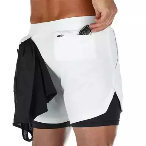 Shorts Para Treino 2 em 1 Esporte Air Effect - ShopingMaisVocê