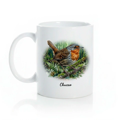 Taza Chucao Cerámica Ilustración Regalo