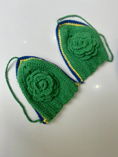 Cropped Crochê Flor - comprar online