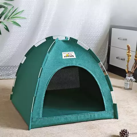 Casa Dobrável para Pets – Tenda Quatro Estações para Gatos e Cães Pequenos