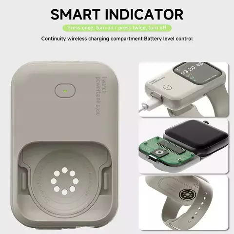 Carregador sem fio portátil 1200mah bateria sobressalente dispositivo powerbank