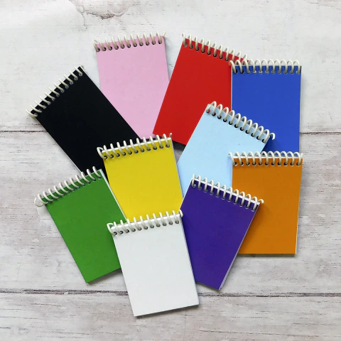 ANOTADOR 7X10 TAPA COLOR INT LISO