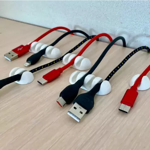 Kit Organizador de Fios e Cabos Autoadesivo - comprar online