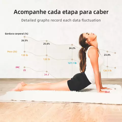 Balança Digital Inteligente de Bioimpedância