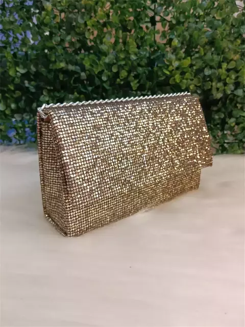 Juzia Bolsas Bolsa de jantar texturizada com brilho alça transversal