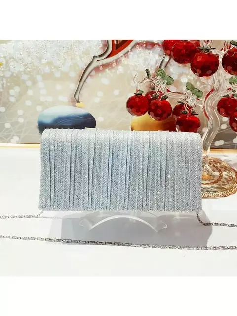 Bolsa Tiracolo / Carteira Feminina Com Glitter Para Festa / Banquete / CasamentoWT189-33