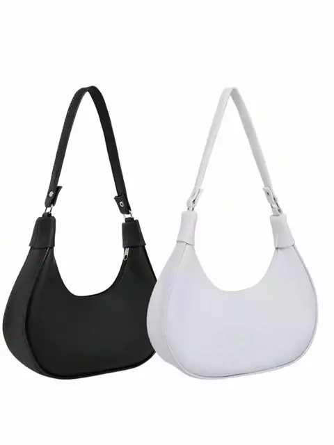 Kit 2 Bolsas modelo meia lua alça ombro e de mão