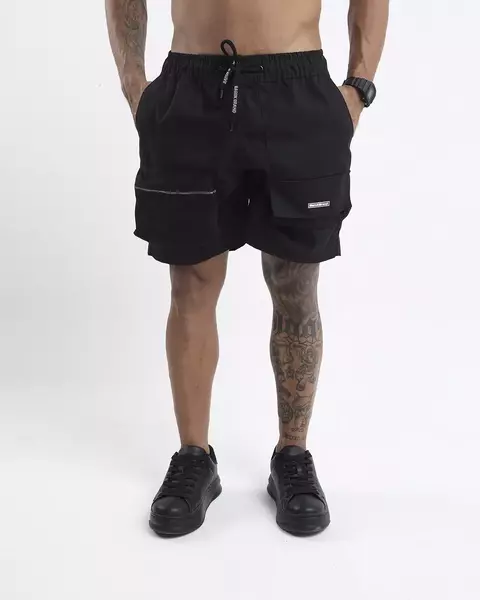 Short Brim Cargo Black Tokyo