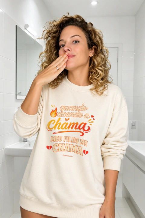 Moletom Blusão Quando Acende a Chama