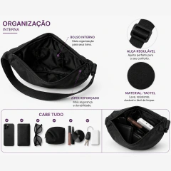Bolsa Crossbody meia lua Nylon na internet