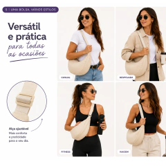 Bolsa Crossbody meia lua Nylon - comprar online
