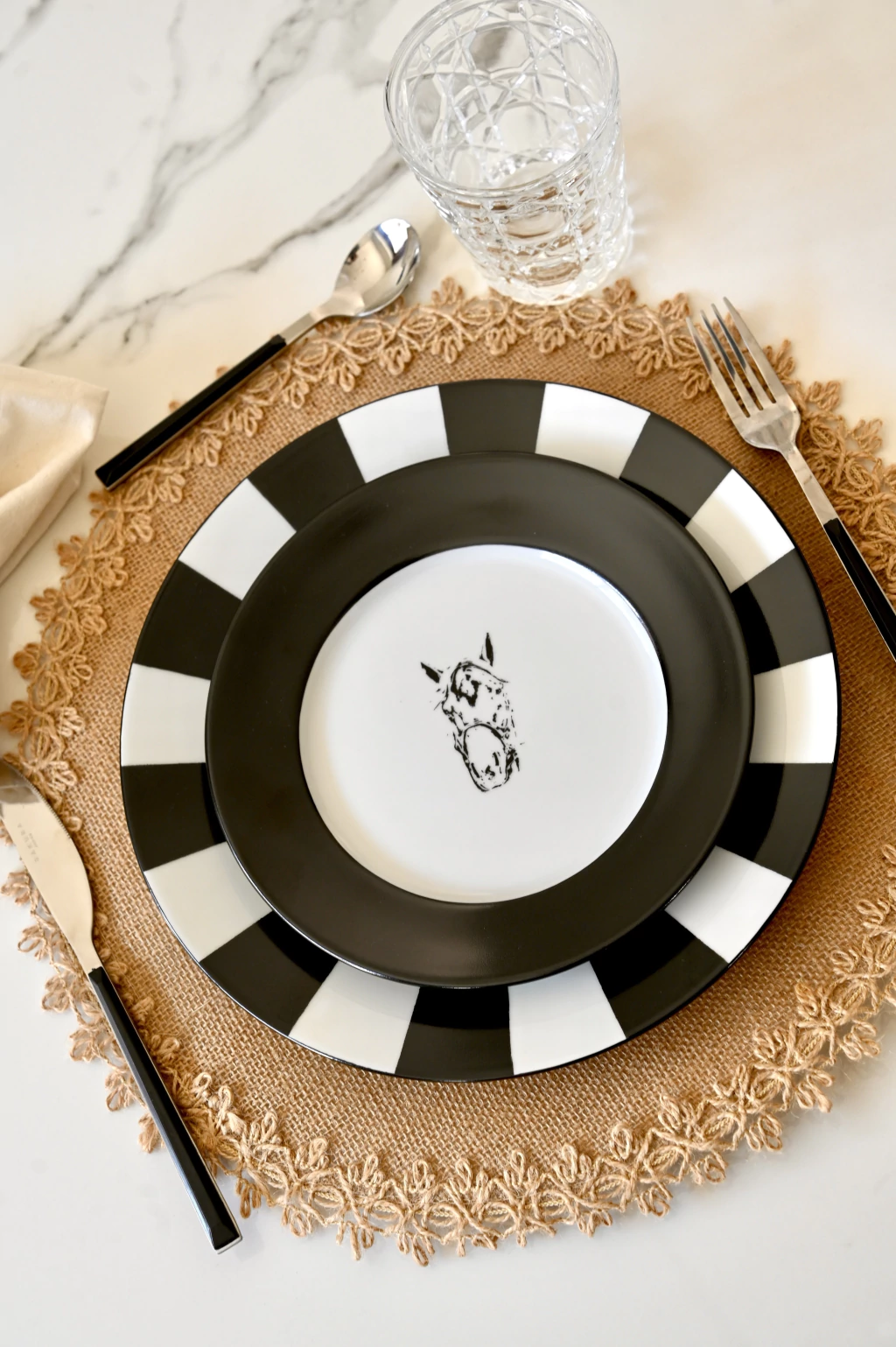 Set Platos Equestrian x2