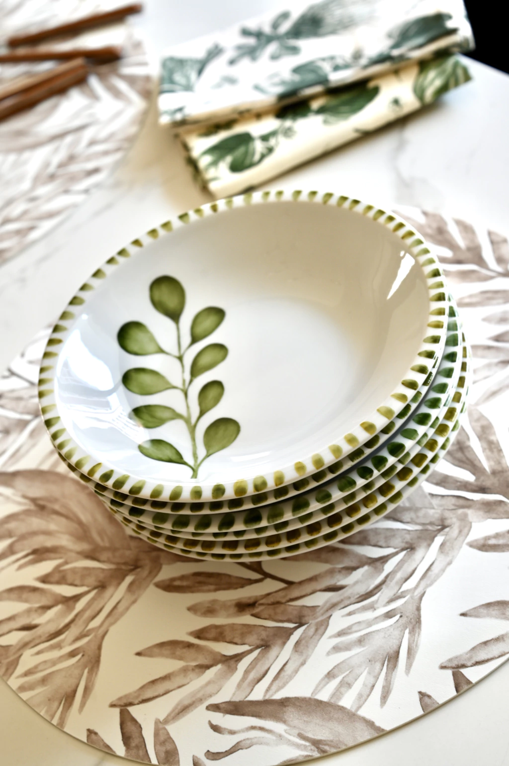 Platos Hondos Botanicals Verdes