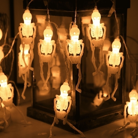 Guirnalda Led 20 Luces Esqueletos 3M Pila Aa Calida - comprar online