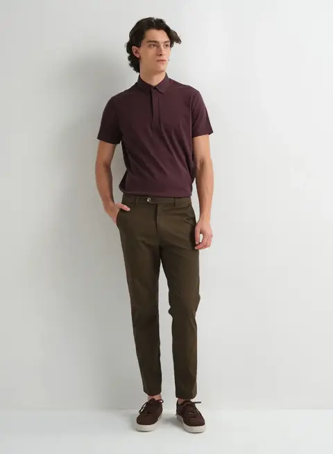 Pantalon Garment Dye Gabardina Liviana Etiqueta Negra