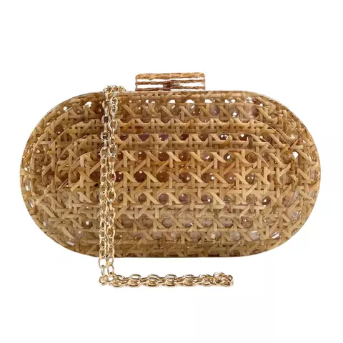 Clutch Acrílica Oval