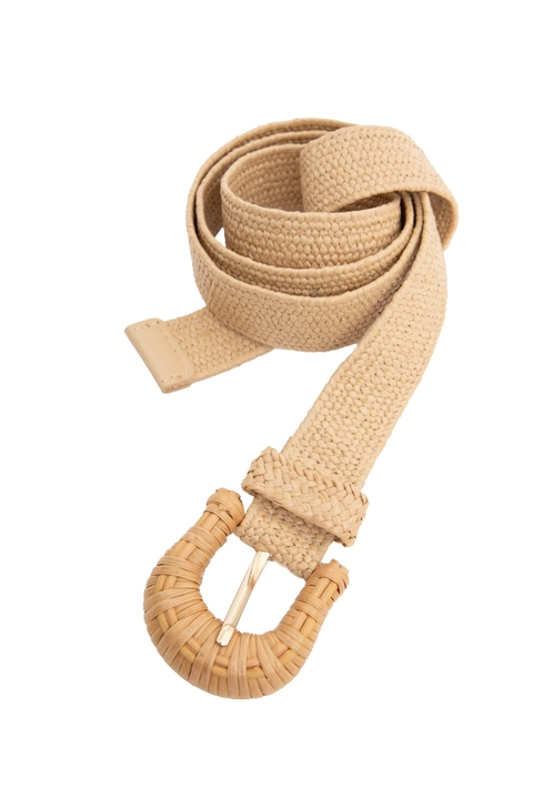 Cinto Palha Fivela Encapada