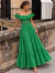 Vestido Longo Laise babado Z2305 na internet