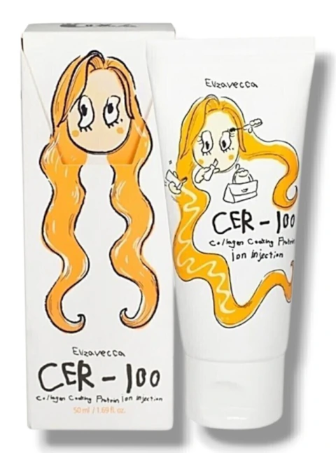 Máscara Capilar Elizavecca CER-100 Collagen Coating Protein Ion Injection - 50ml