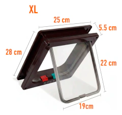 Puerta para gato /perro. Premium. 4 posiciones.