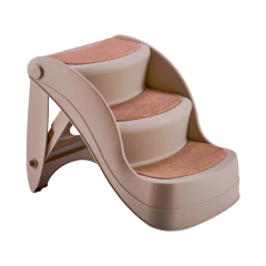 Escalera con alfombra para mascotas. Plegable. 3 escalones - comprar online