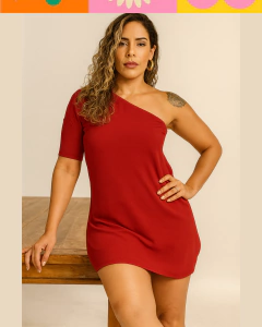 VESTIDO CURTO NULA MANGA CURTA - comprar online