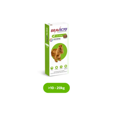 Bravecto® 10-20 kg - Comprimido para pulgas, garrapatas y sarnas - comprar online