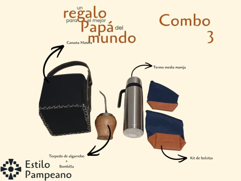 Combo matero canasta