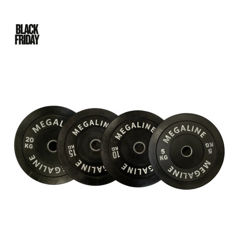 DISCOS BUMPER DE CAUCHO OLIMPICOS 100kg (combo) - comprar online