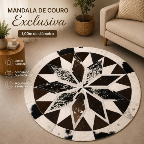 Mandala de Couro 1,00m